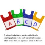 Sportweste, Spielnummer, Alphabet, Lehrweste, Yellow, Red, Light Green, Blue – Bild 4