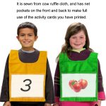 Sportweste, Spielnummer, Alphabet, Lehrweste, Yellow, Red, Light Green, Blue – Bild 5