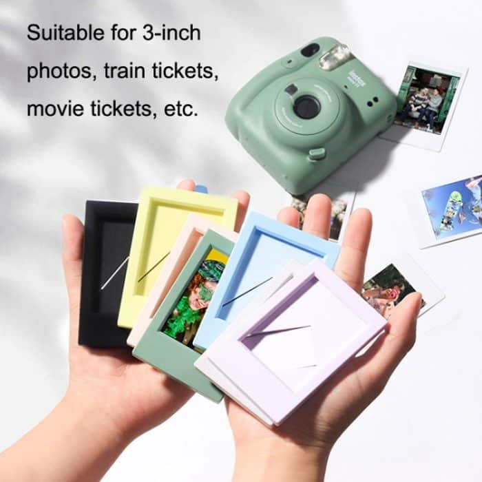 5PCS CAIUL 3-Zoll-Foto-Vertikalrahmen für Mini, Clear Sky Blue, Cherry Pink, Yao Ye Black, Light Tea Green, Athens Gray, Clove Purple, Avocado Green – Bild 5
