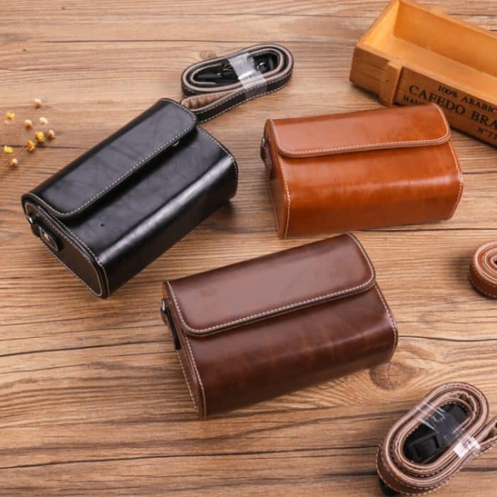 Für Canon G7X3 / G5X2 / Sony ZV1RX1007 / Guang GR3 Kamera Ledertasche – Bild 5