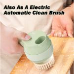 4-in-1-Hand-Elektro-Gemüseschneider-Set Knoblauchschlammstampfer Knoblauchhacker – Bild 4