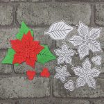 Layered Poinsettia Kohlenstoffstahl Messerform Kinder Puzzle Papier Schneidemesser Schimmel – Bild 3