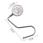 3 Stück abnehmbarer Büro-Schreibtisch-Seitenhaken zum Aufhängen von Taschen, Girl, Blowing Bubbles, Dinosaur, Cat, Leave Me, Pure Smile – Bild 6