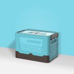 Faltbare Bücherbox aus Kunststoff, S Mint Blue, S Banana Yellow, S Sunset Orange, M Mint Blue, M Banana Yellow, M Sunset Orange, L Mint Blue, L Banana Yellow, L Sunset Orange