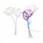 Tulpenblätter Handwerk Prägung Stanzform