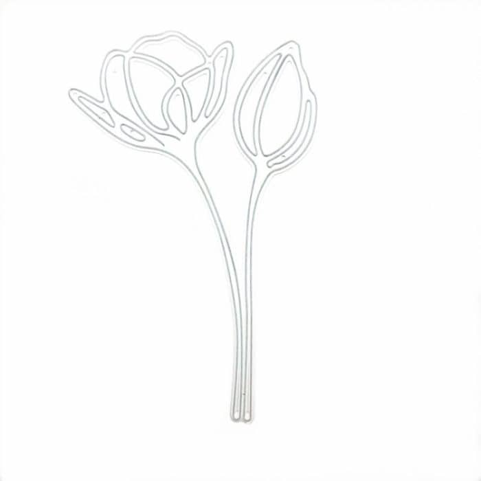 Tulpenblätter Handwerk Prägung Stanzform – Bild 2