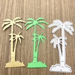 5 STÜCKE Seaside Coconut Tree Handwerk Metallprägung Stanzform