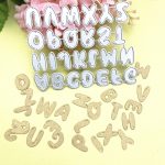 26 Buchstaben Handarbeit Stoff Leder Stanzform Papier Quilling Werkzeug