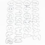 26 Buchstaben Handarbeit Stoff Leder Stanzform Papier Quilling Werkzeug – Bild 2