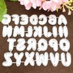 26 Buchstaben Handarbeit Stoff Leder Stanzform Papier Quilling Werkzeug – Bild 4