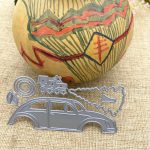 Auto Weihnachtsbaum Metall Papier Kunst Leder Stanzform – Bild 3