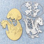 Dinosaurier-Ei-Metall geprägte Papierkunst-Leder-Stanzform – Bild 3