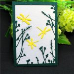 Präge-Stanzform aus Metall mit drei Libellen, Three Dragonflies – Bild 5