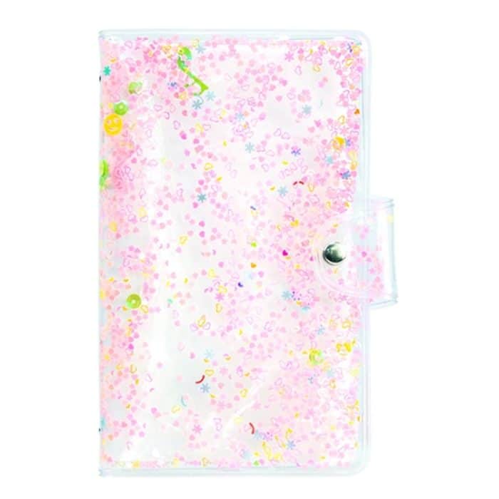 2PCS CAIUL 3 Zoll PVC Fotoalbum Große Kapazität Sammlung Gedenkbuch, Purple Stream Sand, Pink Stream Sand, Blue Stream Sand, Golden Stars, Cute Daisy – Bild 1