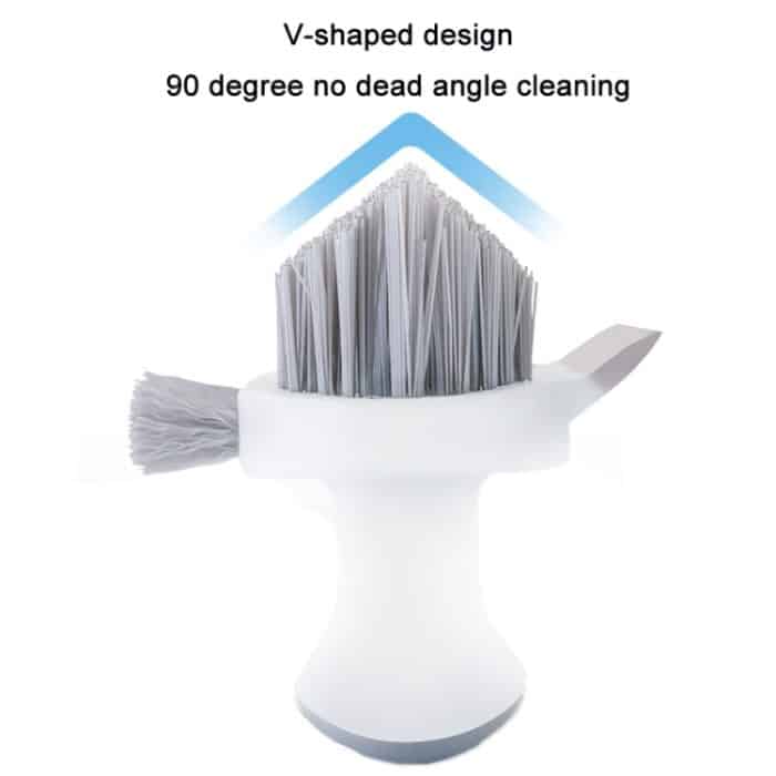 Reinigungsbürste für Ecken und Fugen im Badezimmerboden, White Gray, Yellow Green – Bild 4