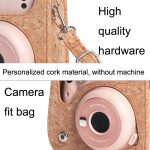 Kameratasche Umhängetasche Digitalfotografie Ledertasche für FUJIFILM Instax Mini 11, Cork – Bild 5