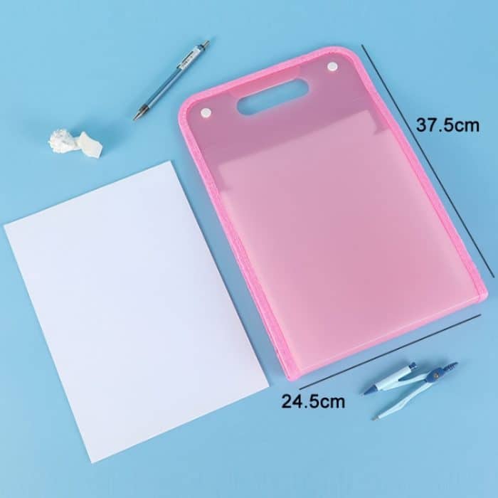 Business-Büro-Ordner, tragbare vertikale Orgel-Aktentasche, White, Pink, Light Green, Light Blue – Bild 3