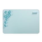 Silikon-Zeichenblock für Kinder, abwischbare und waschbare Farbpaletten, Blue, Pink