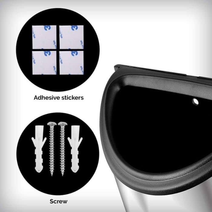 Edelstahl-Müllbeutel-Aufbewahrungsbox-Küchen-Wand-Überschuh-Abdeckungs-Tasche – Bild 2