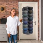 2 Stück Filz-Baseballkappen-Ausstellungsständer, Vlies-Aufbewahrungstasche zum Aufhängen, Stil:, 14 Grids Double Row 3mm, 7 Grids Single Row 3mm – Bild 5