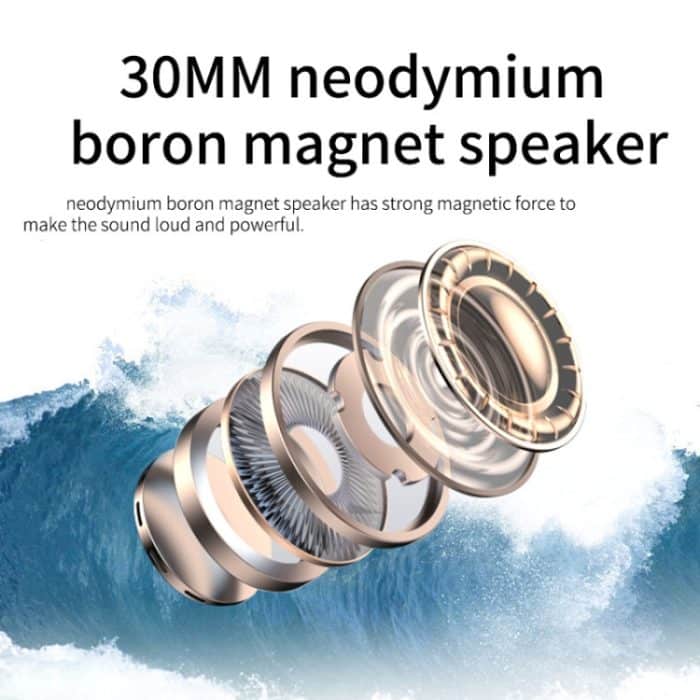 DANYIN BH69 Einseitiges Bluetooth-Headset für Geschäftsgespräche, Kundendienst, kabellose Sprachsteuerung, Weizen, BH69 Black – Bild 2