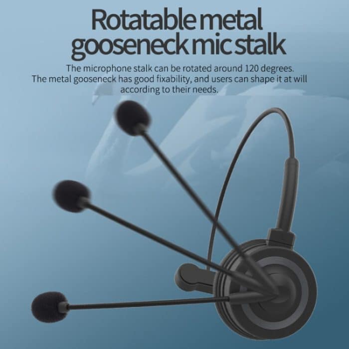 DANYIN BH69 Einseitiges Bluetooth-Headset für Geschäftsgespräche, Kundendienst, kabellose Sprachsteuerung, Weizen, BH69 Black – Bild 3