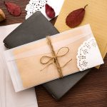 3 Stück Vintage-Umschläge aus durchscheinendem Lack-Schwefelpapier, Translucent 10.5x22cm, Translucent 11x17cm – Bild 4