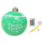 MT709 Aufblasbare Weihnachtskugel, Hof, LED-Fernbedienung, leuchtende Kugel, Weihnachtsdekoration, Stil:, Ordinary Type With Lamp (Green), Ordinary Type With Lamp (Blue), Ordinary Type With Lamp (Yellow), Ordinary Type With Lamp (Red)...