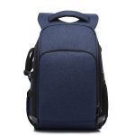 Kationischer SLR-Rucksack, wasserdichter Fotorucksack mit Kopfhörerkabelloch, Blue, Black, Red