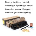 Qing zhuangshi DA IQ666 tragbares Reise-Spiegelreflexkamera-Stativ aus Aluminium-Magnesium-Legierung, Q666(Black) – Bild 6