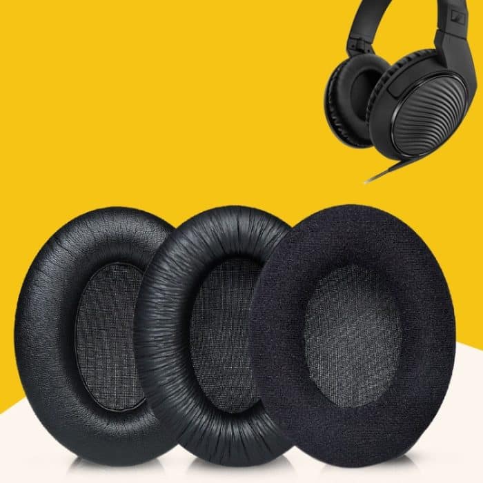 2 Stück atmungsaktive Schaumstoff-Kopfhörerhüllen Ohrenschützer für Sennheiser HD200 Pro, Spezifikation:, Wrinkled, Velvet, Protein – Bild 5
