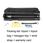 Qing zhuangshi DA IQ222C SLR-Kamera Kohlefaser tragbares Reisestativ, Q222C(Black) – Bild 5