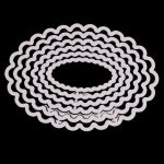 6 In 1 DIY Spitze Oval Dekorative Messer Stanzen Buch Ätzen Carbon Stahl Stanze