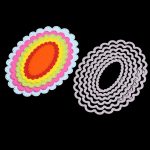 6 In 1 DIY Spitze Oval Dekorative Messer Stanzen Buch Ätzen Carbon Stahl Stanze – Bild 2