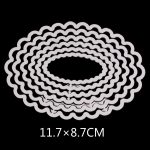 6 In 1 DIY Spitze Oval Dekorative Messer Stanzen Buch Ätzen Carbon Stahl Stanze – Bild 4