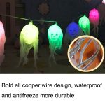 Halloween LED weißes Garn Totenkopf Geist Festival Horror Atmosphäre Deko Lichter, Stil:, 24, 25, 26, 27 – Bild 4