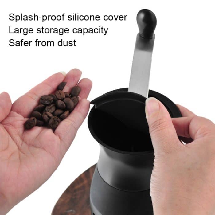 Handschüttelnde Kaffeemühle, tragbare Kaffeemaschine für Zuhause, Black – Bild 3