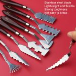 9-teiliges Ölgemälde-Messer, Graffiti-Tönungs-Holzschaber, Kunst-Malwerkzeug für Studenten, Stil:, E1, E2, E3, E4, E5, E6, E7, E8, E9 – Bild 4