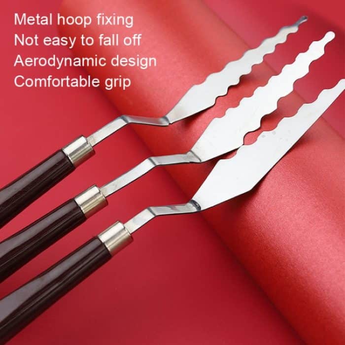 9-teiliges Ölgemälde-Messer, Graffiti-Tönungs-Holzschaber, Kunst-Malwerkzeug für Studenten, Stil:, E1, E2, E3, E4, E5, E6, E7, E8, E9 – Bild 5