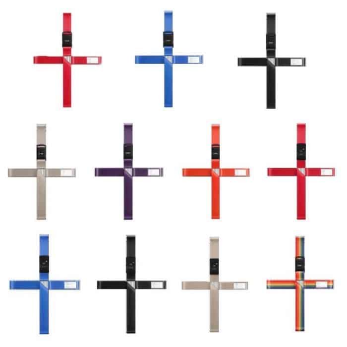 Gepäckverstärkungsgurte, festes Schutzseil mit Zahlenschloss, Red, Blue, Black, Khaki, Purple, Orange, Customs Lock Red, Customs Lock Blue, Customs Lock Black, Customs Lock Khaki, Rainbow – Bild 2