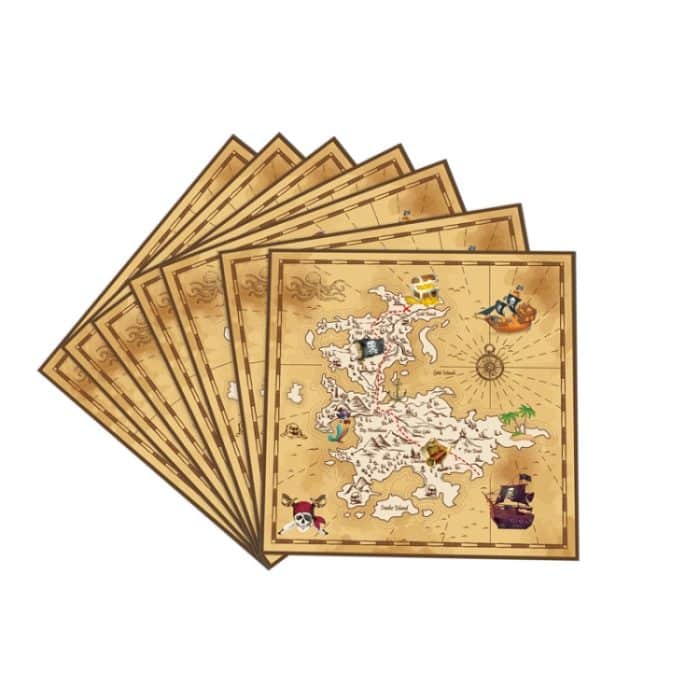 Einweg-Tischdecke, Pappteller, Partyzubehör-Set mit Piraten-Schatzsuche-Thema, Pirate Treasure Hunt Themed – Bild 4