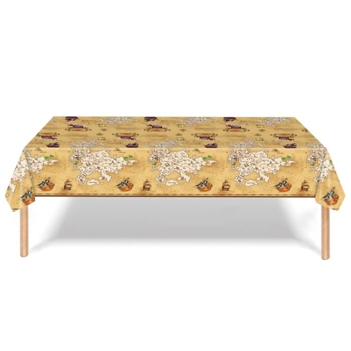 Einweg-Tischdecke, Pappteller, Partyzubehör-Set mit Piraten-Schatzsuche-Thema, Pirate Treasure Hunt Themed – Bild 6