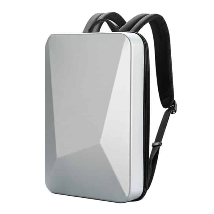 TBD0602836501.jpg Bopai 61-93318A Hartschalen-Rucksack, wasserdicht und erweiterbar, mit USB-Ladeloch, Spezifikationen:, Regular (Silver), Password (Silver), Regular (Black), Password (Black) – Bild 1