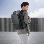 Bopai 61-70111 Wasserdichter, diebstahlsicherer Rucksack aus Rindsleder mit mehreren Fächern und USB-Ladeloch, 61-70111 – Bild 7