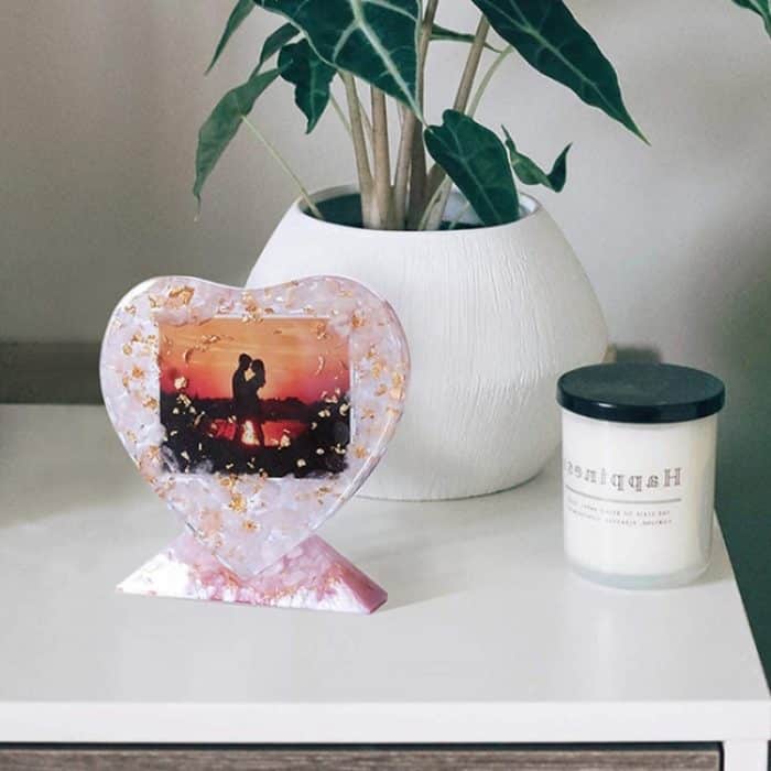 Herzförmige quadratische Fotorahmen-Display-DIY-Silikonform, Spezifikation:, S (Rectangle), S (Heart-shaped), L (Heart-shaped), L (Square), Vertical Rectangle – Bild 4