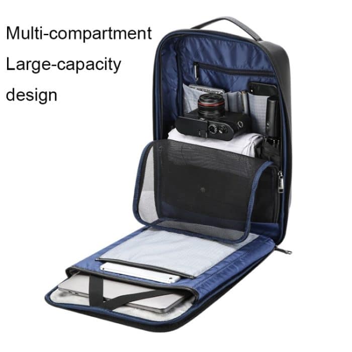 Bopai 61-109311 Leichter, wasserdichter Laptop-Rucksack mit großer Kapazität und USB-Ladeanschluss, 61-109311 – Bild 3