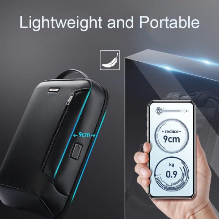 Bopai 61-109311 Leichter, wasserdichter Laptop-Rucksack mit großer Kapazität und USB-Ladeanschluss, 61-109311 – Bild 5