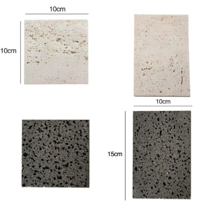 2 Stück Höhlenstein-Schmuckschieß-Requisiten, Schmuckständer, Beige (10x10cm), Beige (10x15cm), Gray (10x10cm), Gray (10x15cm) – Bild 2