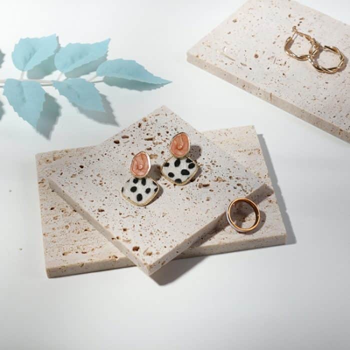 2 Stück Höhlenstein-Schmuckschieß-Requisiten, Schmuckständer, Beige (10x10cm), Beige (10x15cm), Gray (10x10cm), Gray (10x15cm) – Bild 3