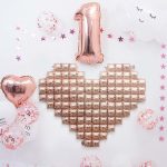 2 Stück Liebe Form Hintergrund Wand Ballon Geständnis Hochzeit Dekoration Ballon, Red, Pearl Pink, Rose Gold, Gradient, Goldenl, Silver, Jelly – Bild 5